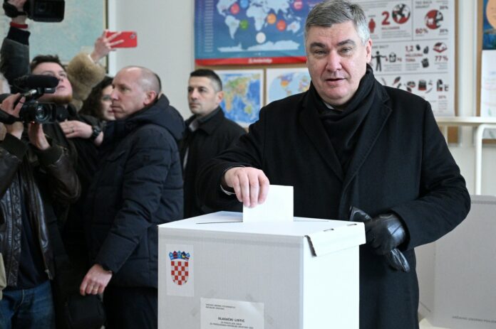 CROATIA ZAGREB PRESIDENTIAL RUNOFF VOTE